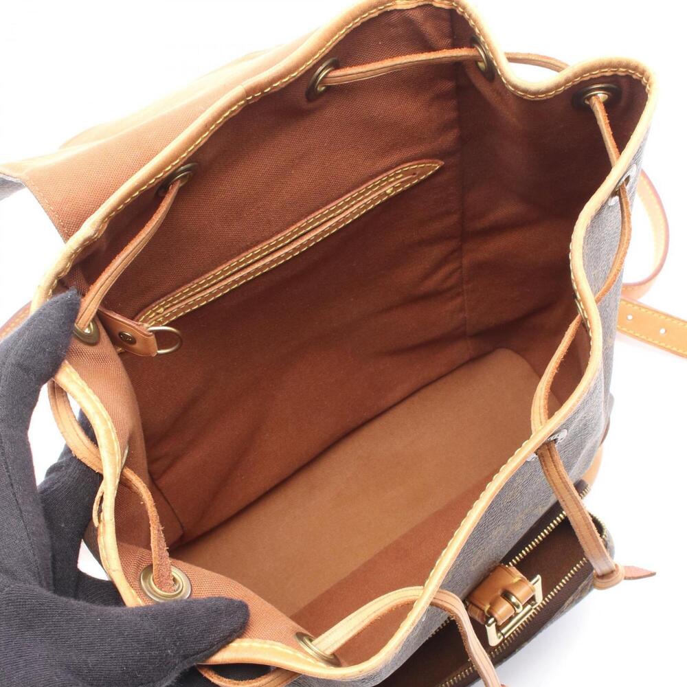 LOUIS VUITTON Brown Monogram Leather Backpack - Picture 3 of 13